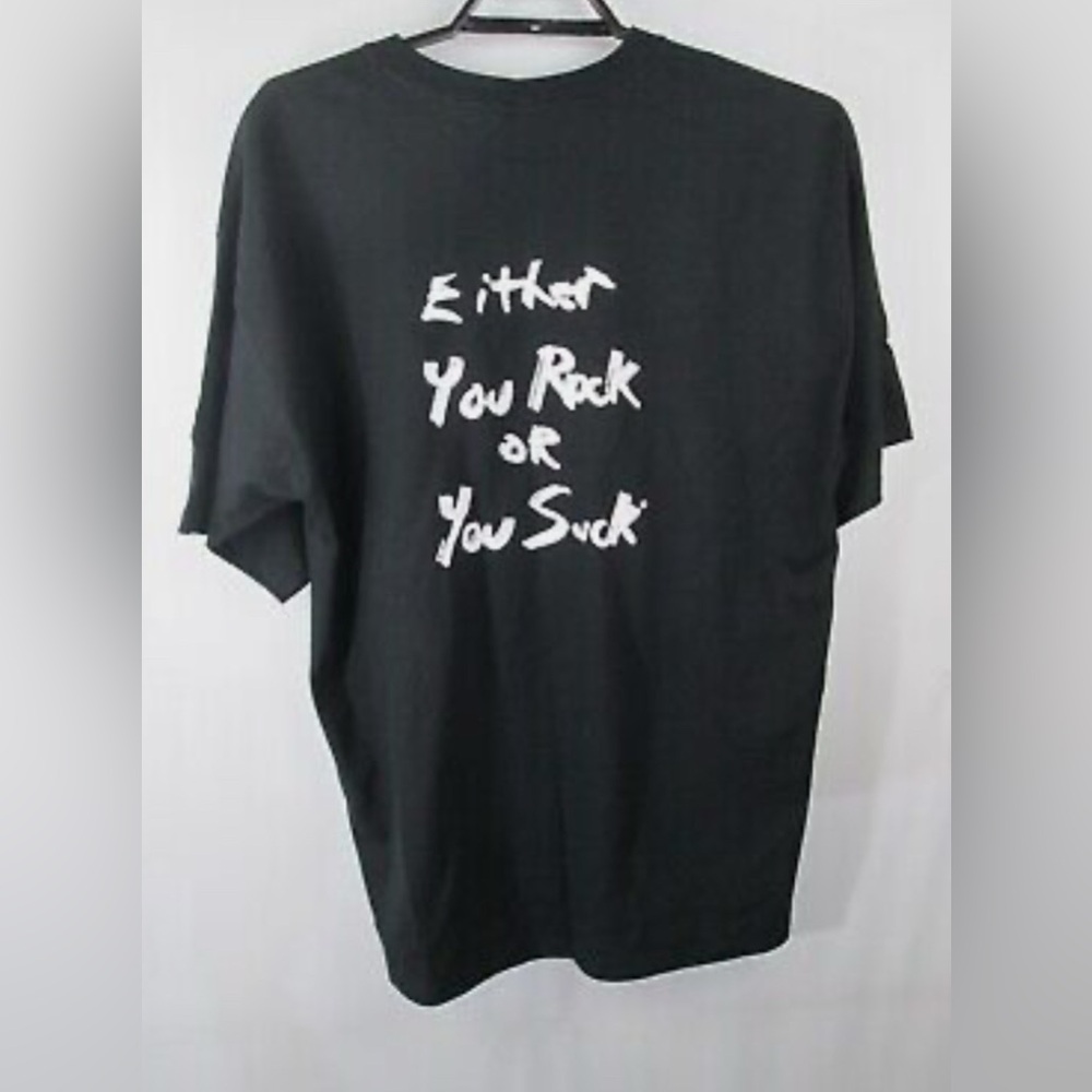 MARTINA MCBRIDE Either You Rock or You Suck Black Tour T Shirt Crew